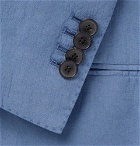 Lardini - Blue Slim-Fit Stretch-Cotton and Linen-Blend Suit - Blue