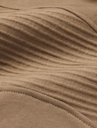 Balmain - Skinny-Fit Logo-Flocked Cotton-Jersey Sweatpants - Brown