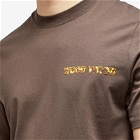 Wood Wood Men's Bobby Logo T-Shirt in Dark Brown