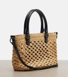 Balenciaga Le City Small raffia basket bag