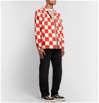 Stüssy - Checkerboard Shell Coach Jacket - Red