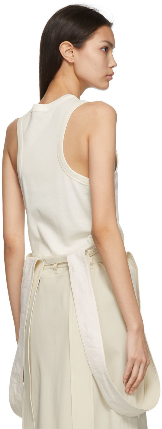 Lemaire Off-White Rib Tank Top Lemaire