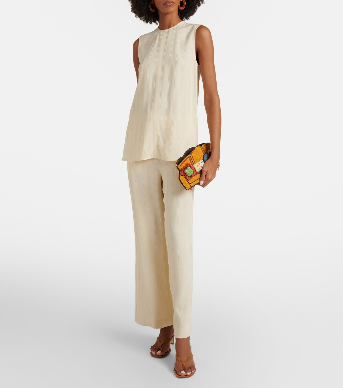 Staud Couch beaded clutch