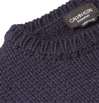 CALVIN KLEIN 205W39NYC - Wool and Mohair-Blend Sweater - Men - Navy