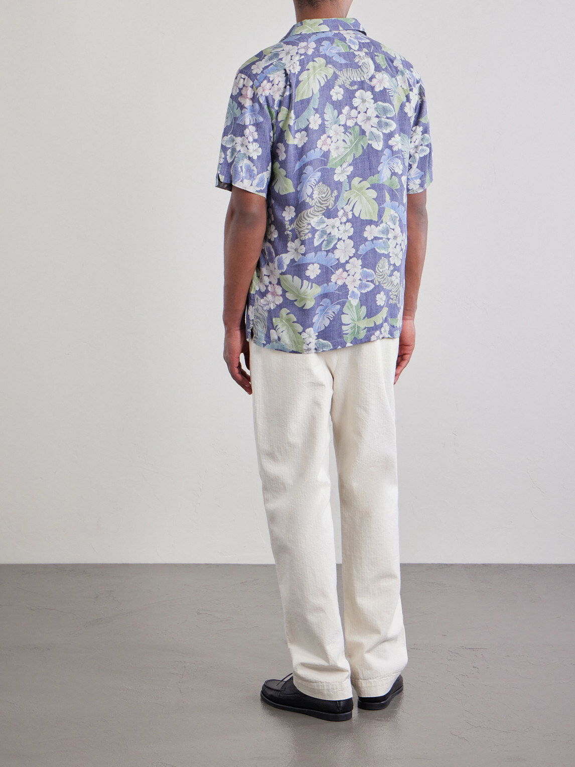 Hartford - New Palmito Printed Woven Shirt - Blue