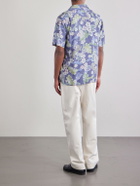 Hartford - New Palmito Printed Woven Shirt - Blue