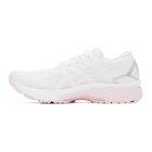 Asics White and Pink GT-2000 9 Sneakers