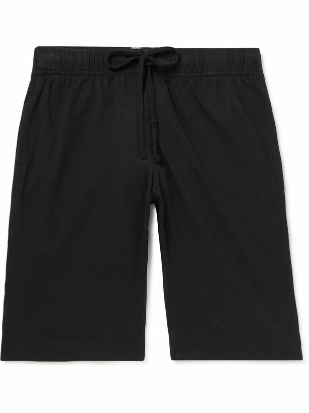 Photo: Hemen Biarritz - Fenix Cotton-Jersey Pyjama Shorts - Black