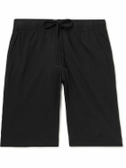 Hemen Biarritz - Fenix Cotton-Jersey Pyjama Shorts - Black
