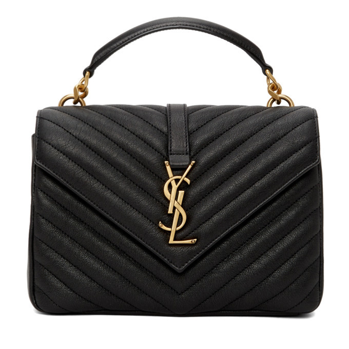 Saint laurent shop college bag black