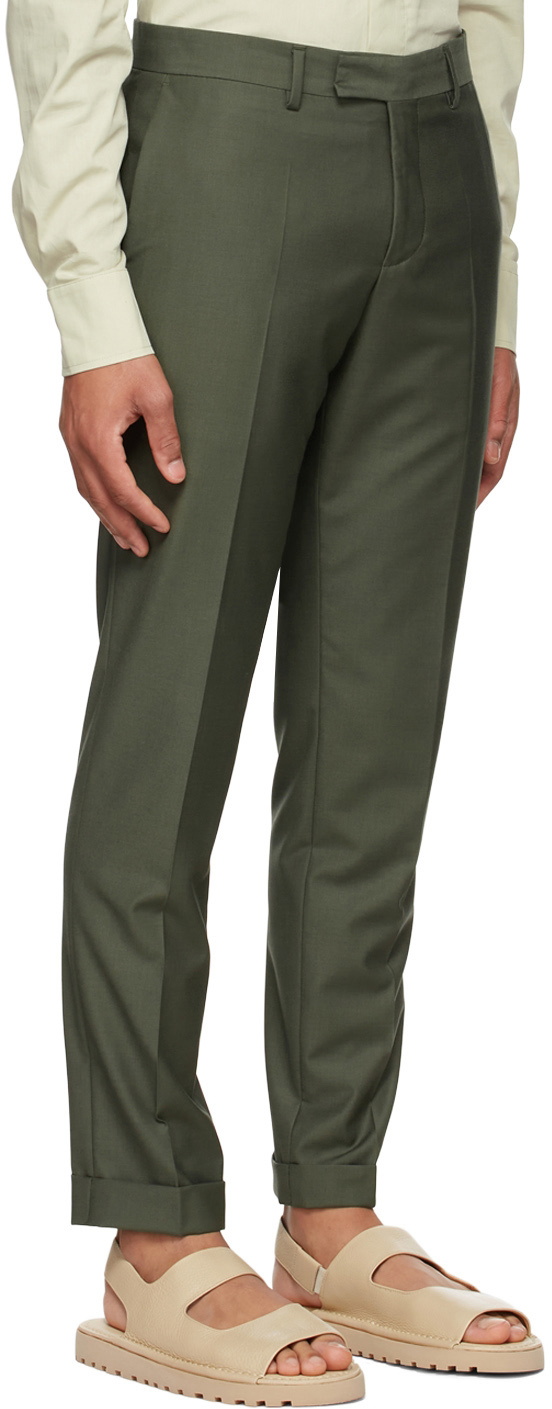 Lukhanyo Mdingi SSENSE Exclusive Green Wool Trousers