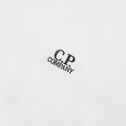 C.P. Company Men's Logo Crew Sweat in Gauze White