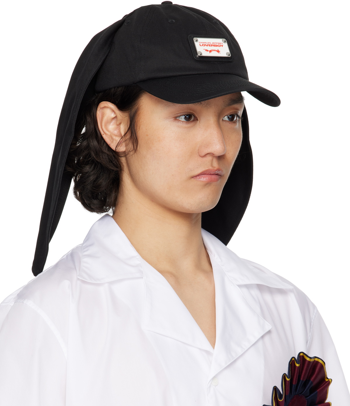 Charles Jeffrey LOVERBOY Black Rabbit Ears Cap Charles Jeffrey
