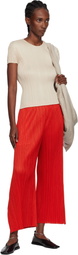 PLEATS PLEASE ISSEY MIYAKE Beige Monthly Colors July T-shirt