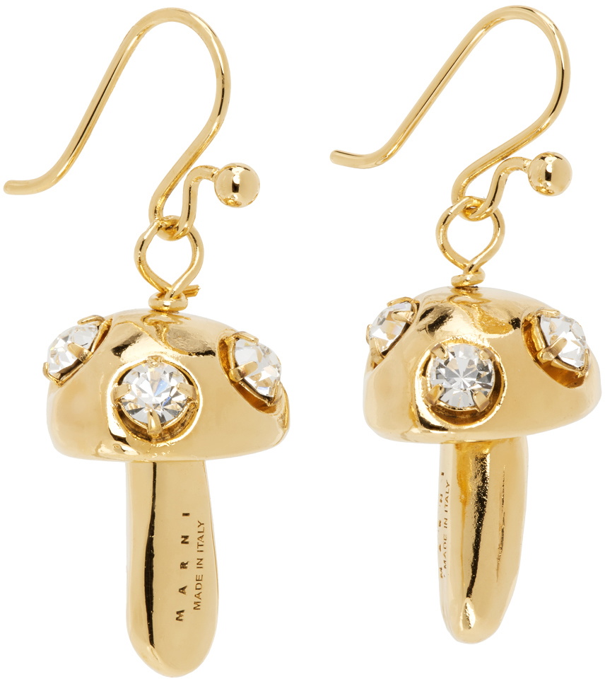 Marni Gold Mushroom Earrings Marni
