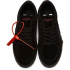 Off-White Black Suede Low Vulcanized Sneakers