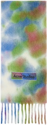 Acne Studios Multicolor Tie-Dye Alpaca Wool Scarf