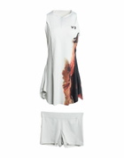 Y-3 Womens Mini dress in Light grey