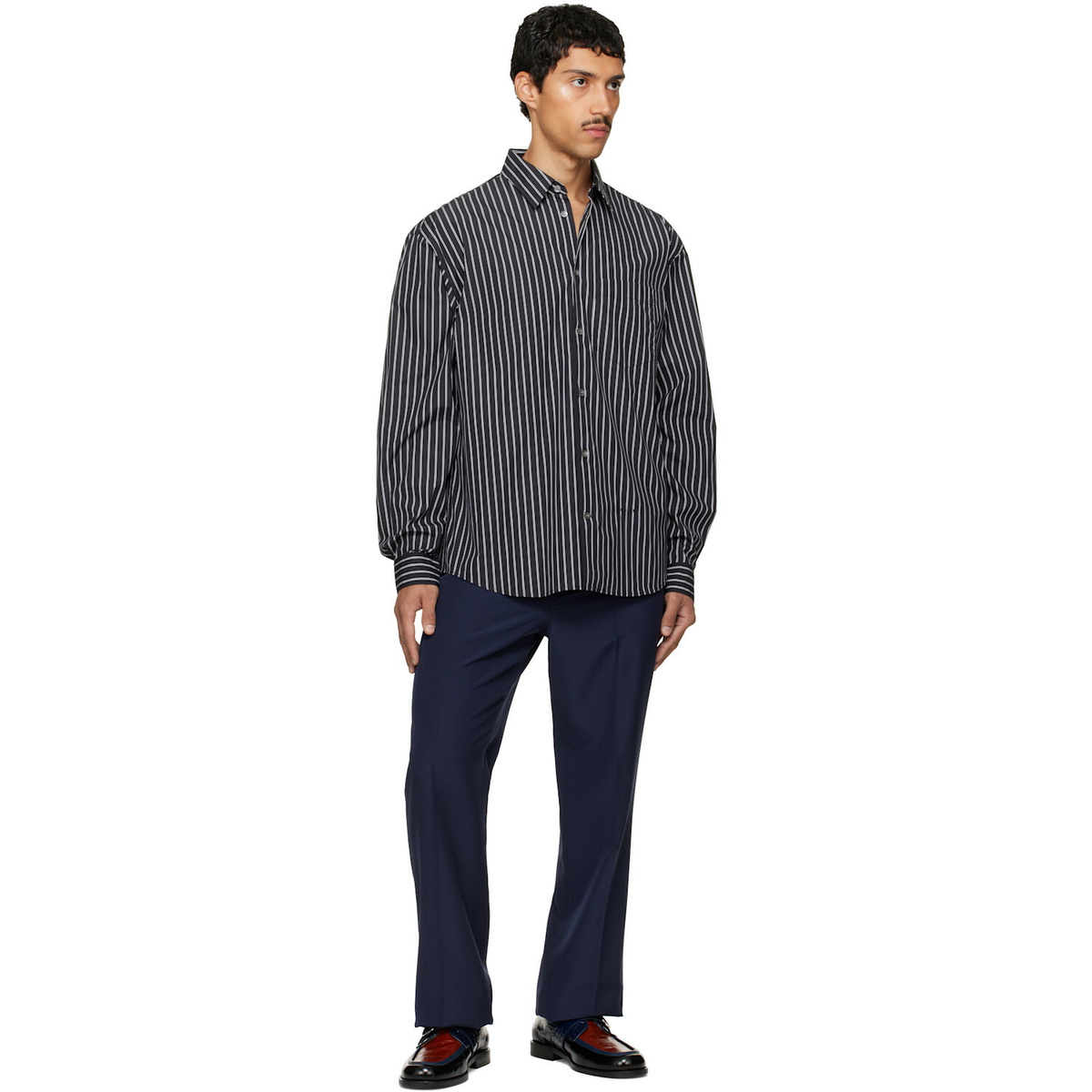 Marni Black Striped Shirt