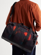 Paul Smith - Leather-Trimmed Printed Nylon-Canvas Duffle Bag