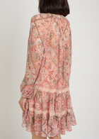 Rixo Miyah Patterned Georgette Mini Dress Multicoloured