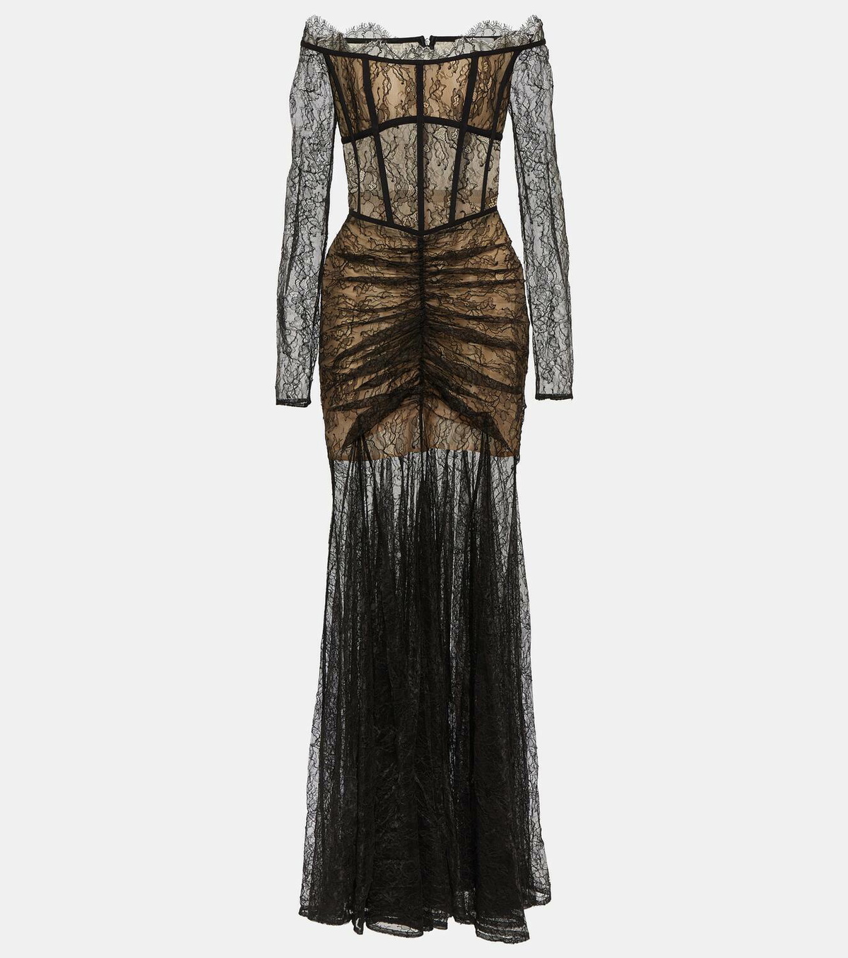 Rasario Corset lace maxi gown