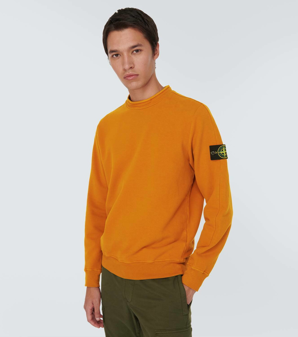 Stone island best sale cotton sweatshirt