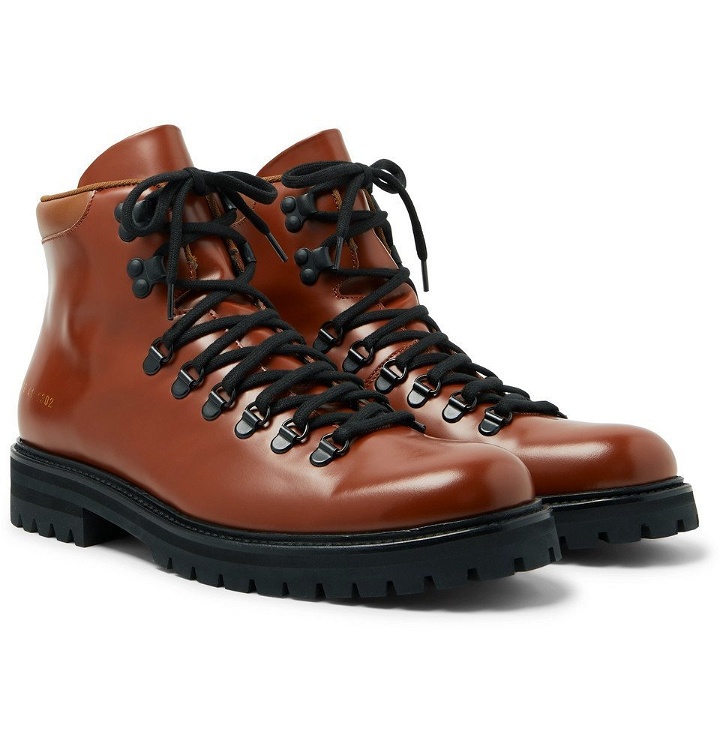 Photo: Common Projects - Polished-Leather Boots - Brown