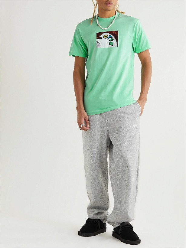 Photo: iggy - Printed Cotton-Jersey T-Shirt - Green