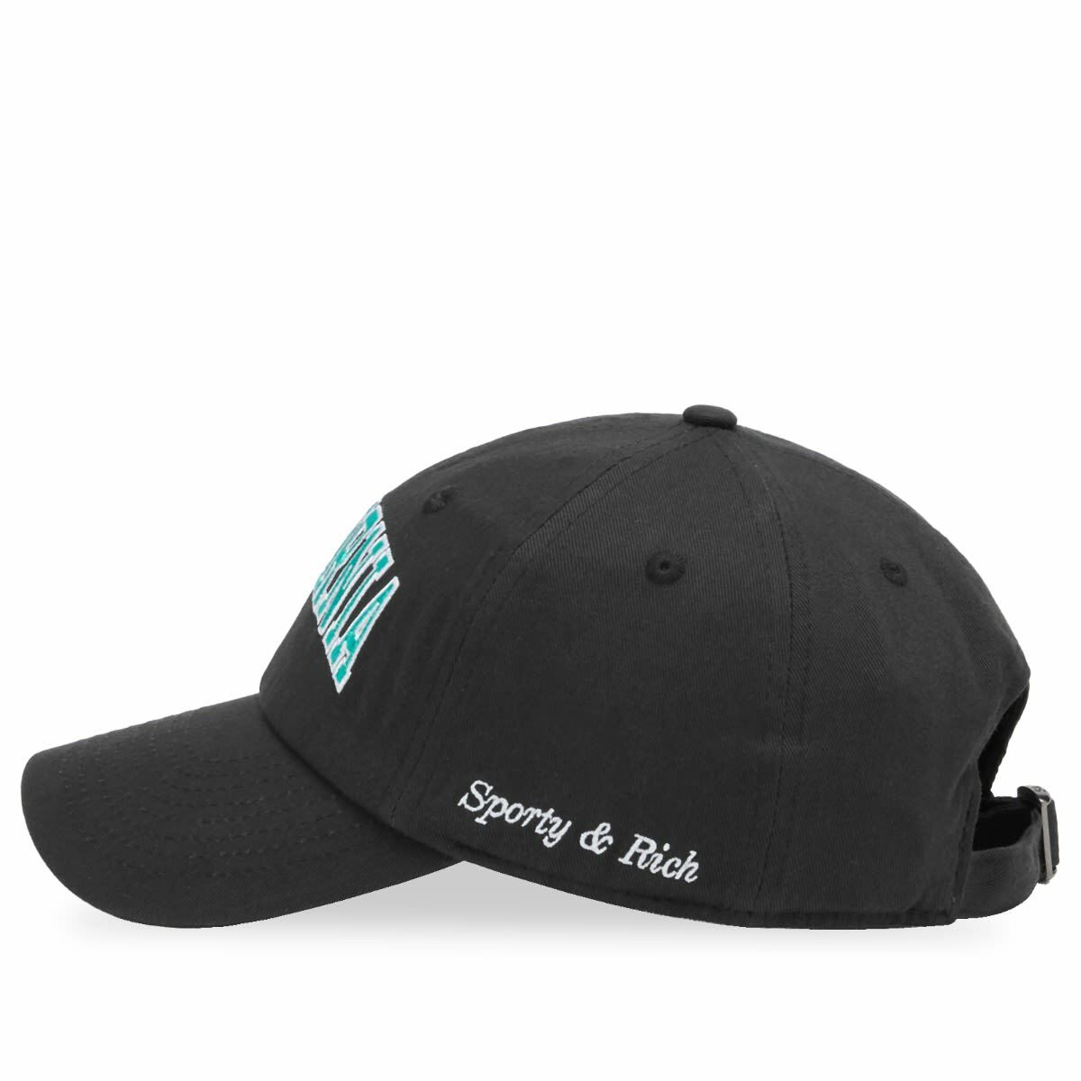 Sporty & Rich Women's California Hat in Faded Black Spring Green/White 