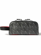 Christian Louboutin - Blaster Monogrammed Textured-Leather Wash Bag