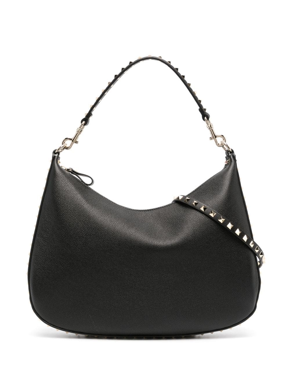 VALENTINO GARAVANI - Rockstud Leather Hobo Bag Valentino