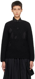 Black Comme des Garçons Black Distressed Sweater