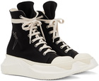 Rick Owens DRKSHDW Black Abstract Sneakers