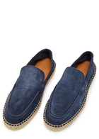 Aurélien Beachside Suede Espadrille Loafers Navy