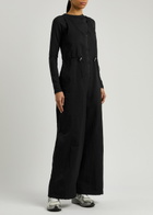 Represent Subway Wide-leg Nylon Jumpsuit Black