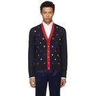 Gucci Navy Insect Cardigan