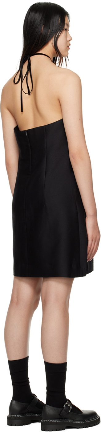 MINJUKIM Black Halter Minidress