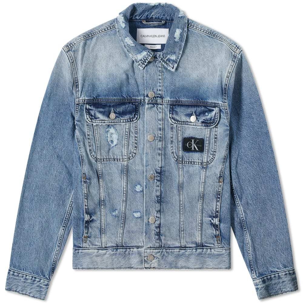 Calvin Klein Jeans OVERSIZED JACKET  Denim jacket  denim mediumblue denim   Zalandode