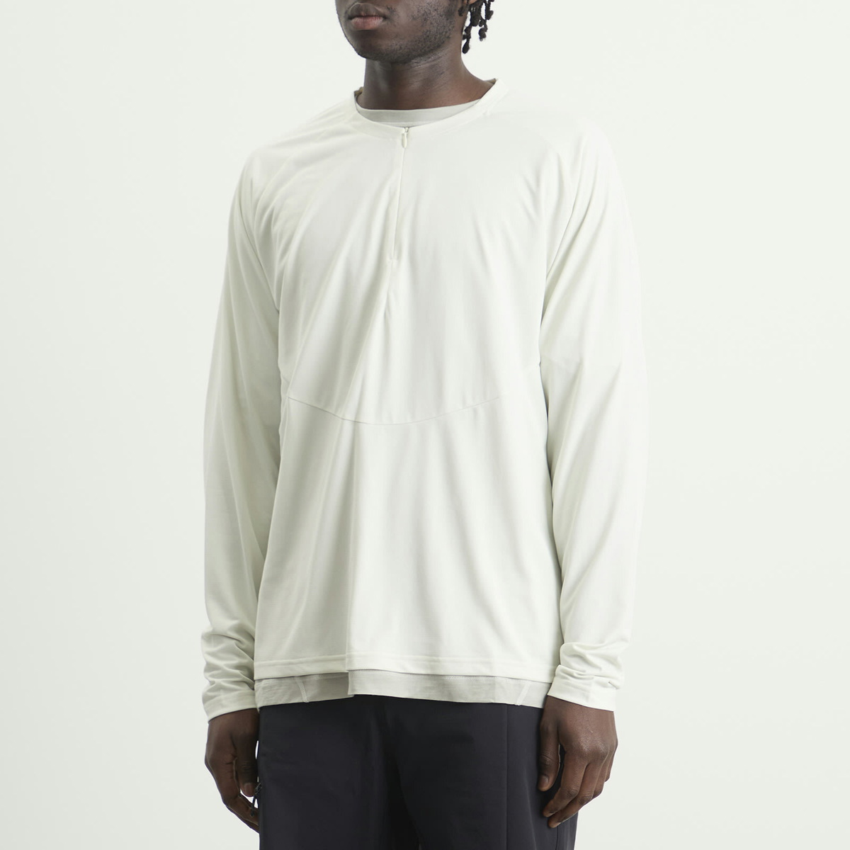 Hiking Patrol Men's x Mammut Light FL Half Zip T-Shirt in Sage Frost/Willow Whisper