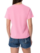 MC2 Saint Barth Woman Pink Cotton Jersey Crewneck T-shirt Emilie