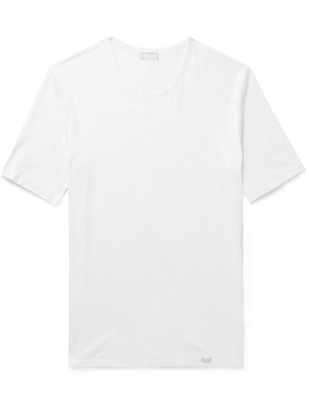 Photo: HANRO - Natural Function Stretch-TENCEL Lyocell and Cotton-Blend Jersey T-Shirt - White