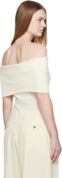 La Collection Off-White Scarlet Top