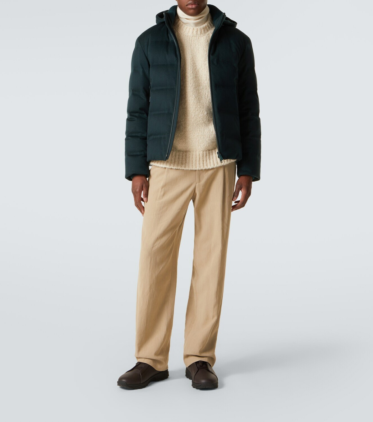 Zegna Elements technical cashmere down jacket