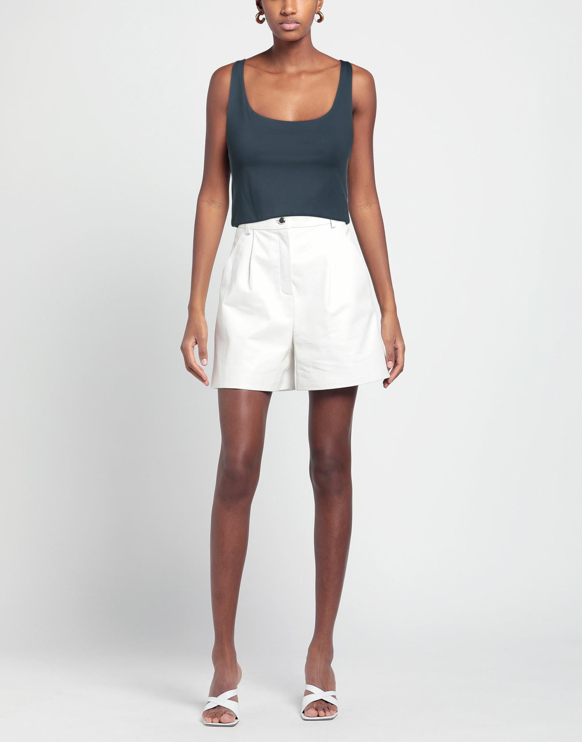 Girlfriend Collective Womens Top Slate in Blue