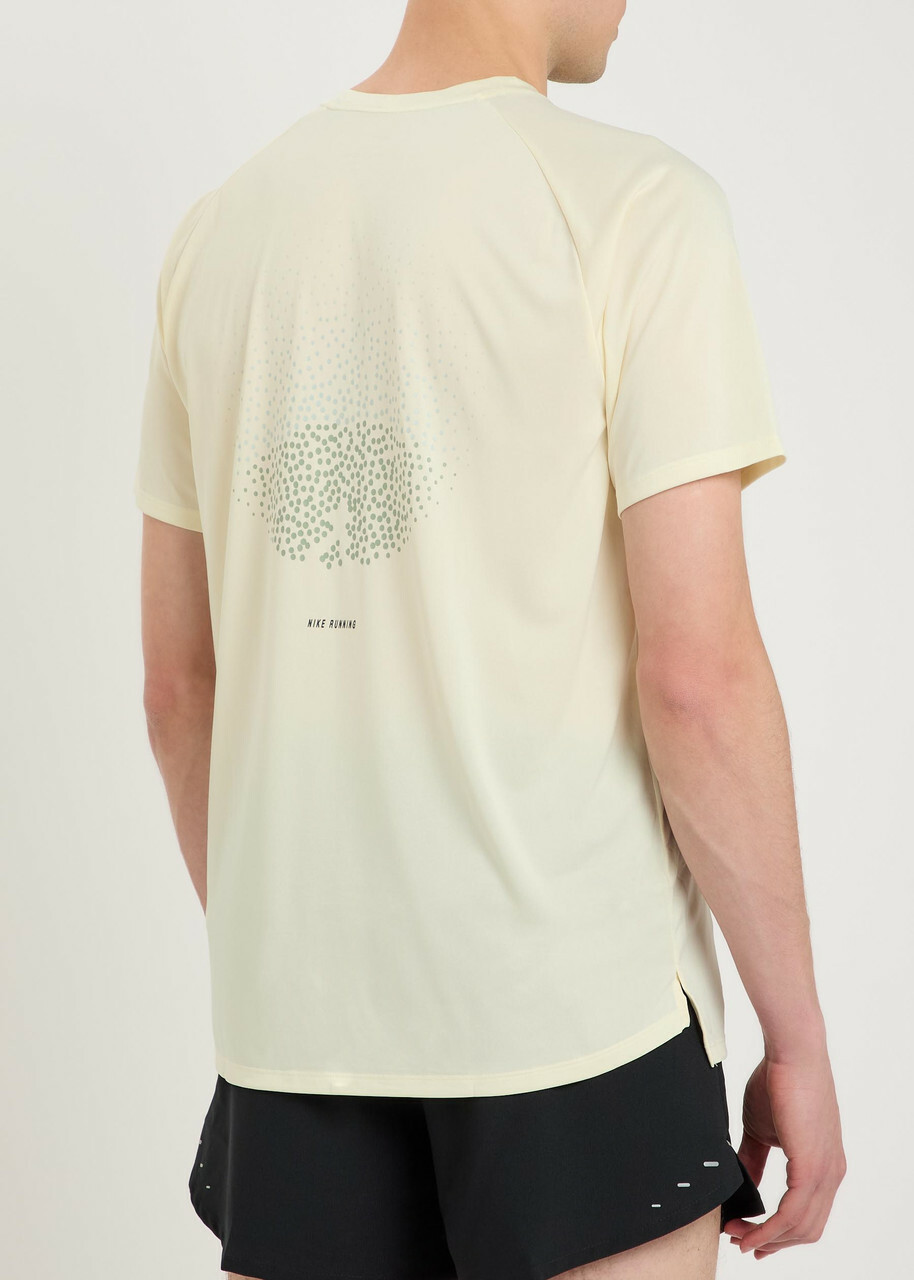 Nike Stride Distant Dreams Running T-shirt Off White