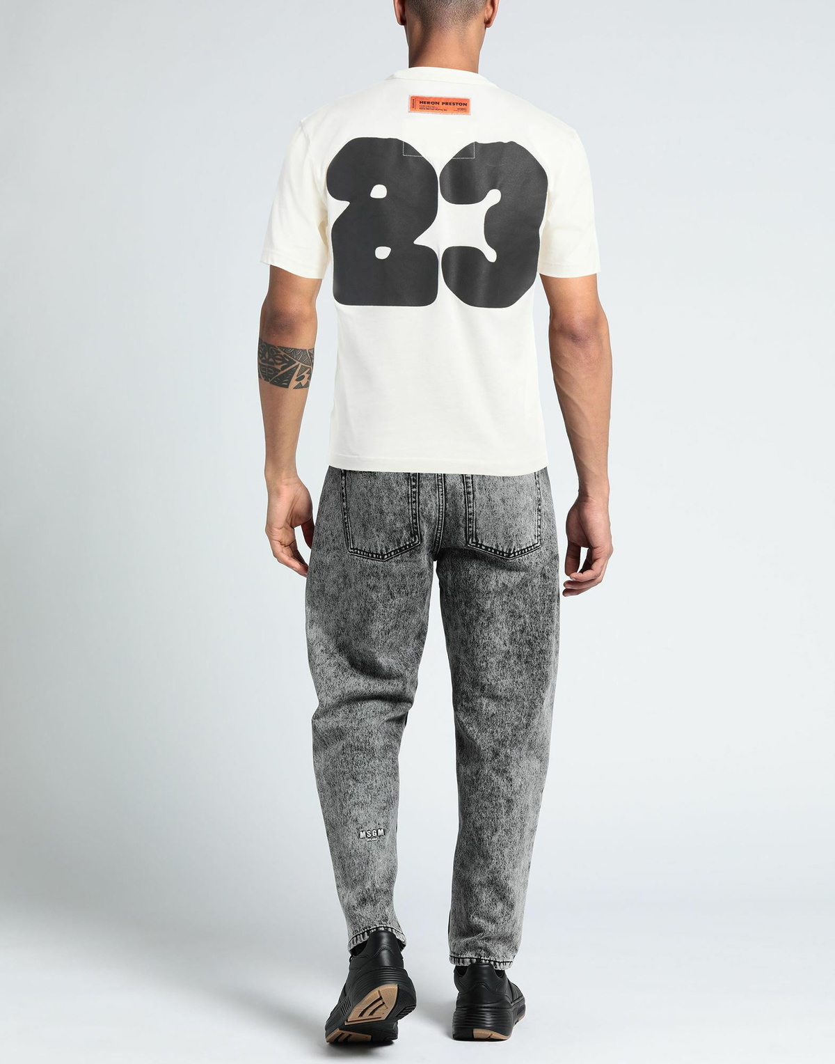 Heron Preston Mens T-shirt Ivory