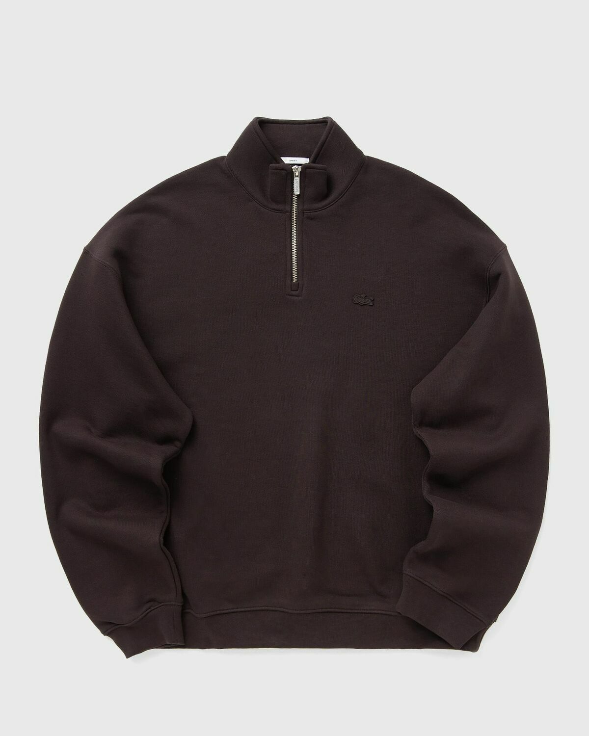 Lacoste Half zip SWEATSHIRT Brown Mens Half-Zip