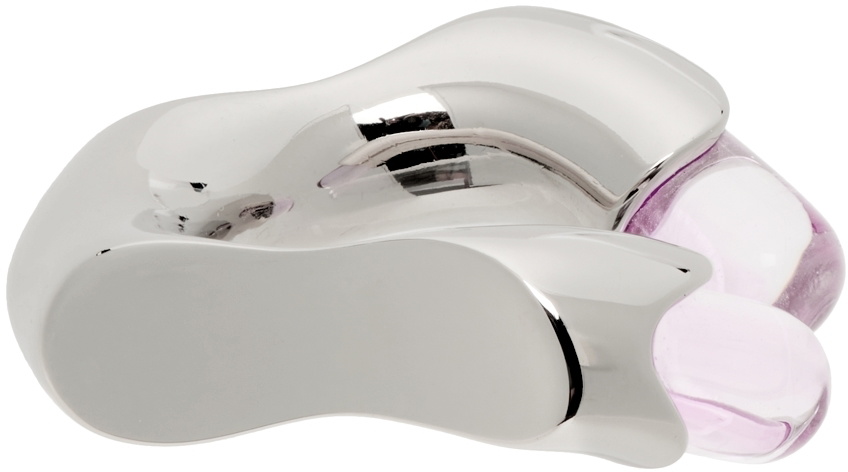 Lorette Colé Duprat Silver & Pink Resin Ring