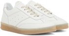 MM6 Maison Margiela Off-White 6 Court Sneakers